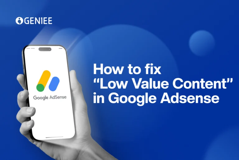 featured image for Google Adsense low value content article