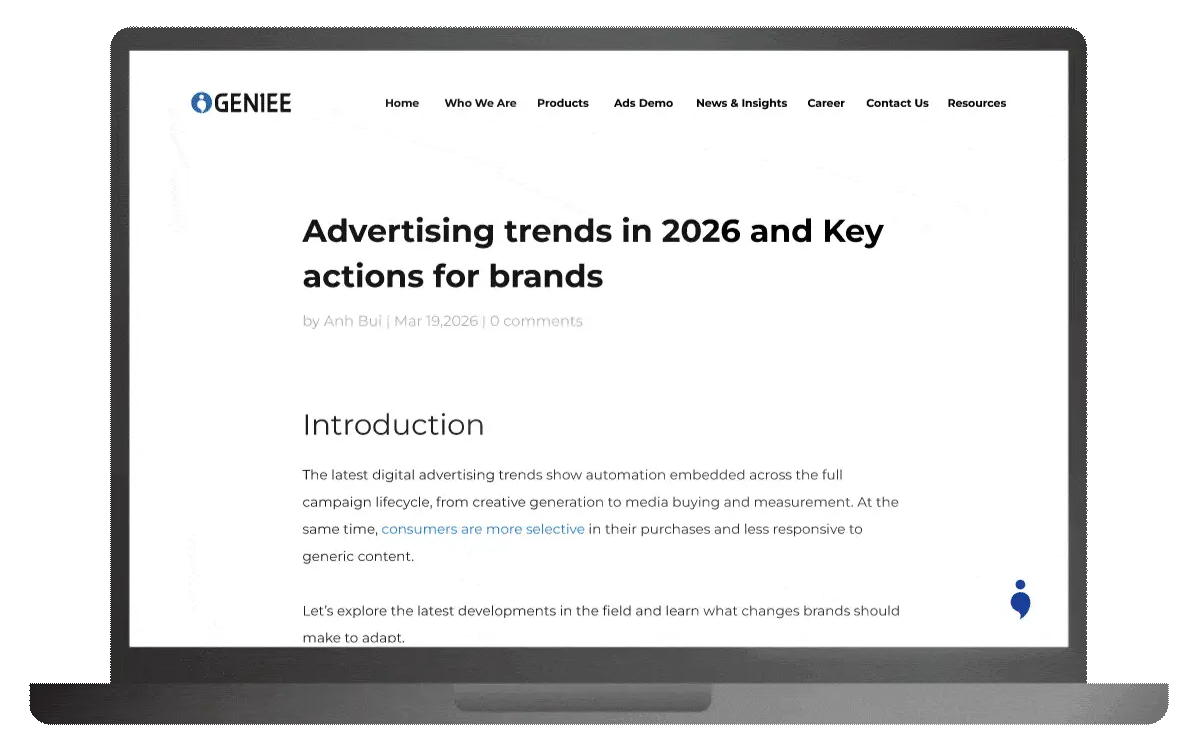flexible sticky ads - desktop demo 