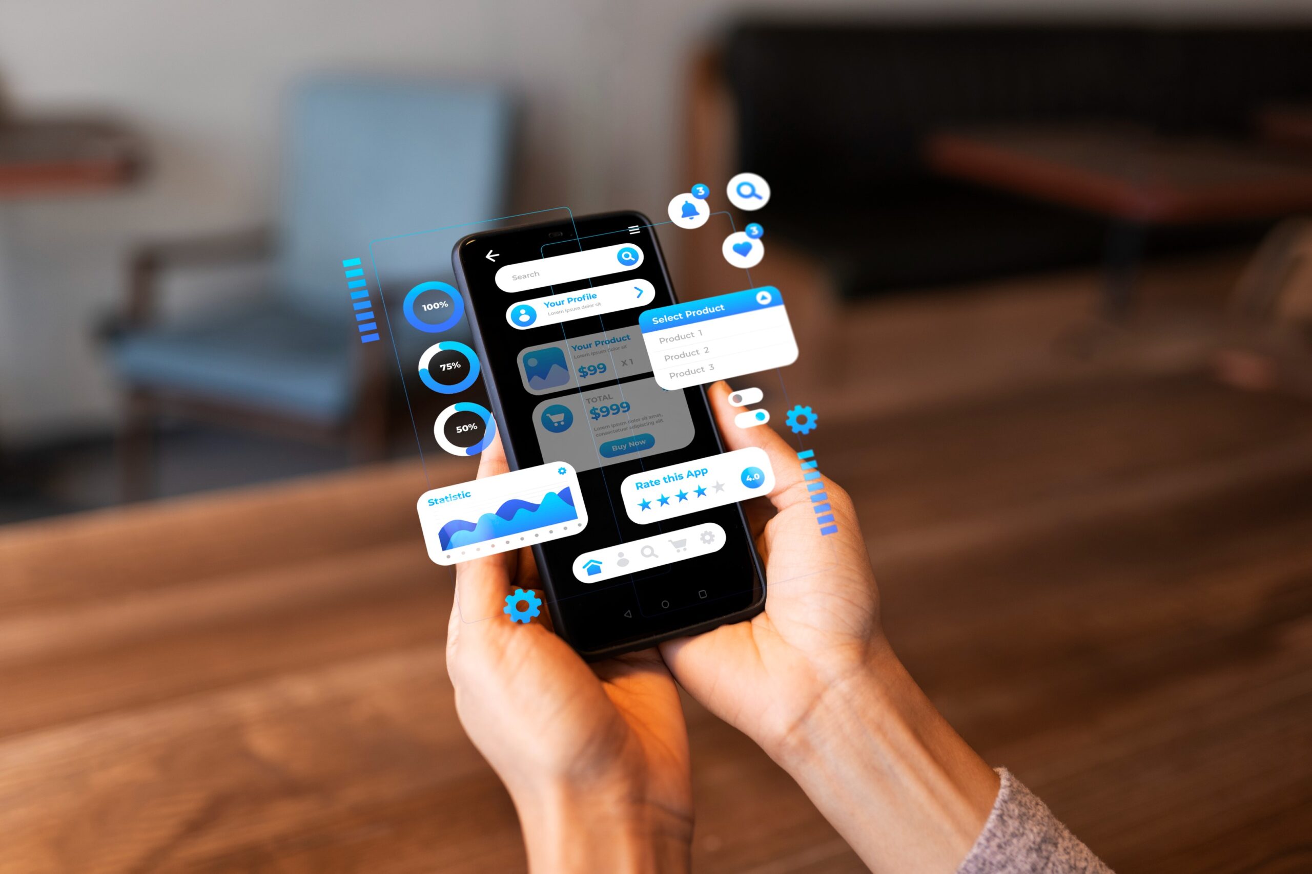 mobile app monetization illustration